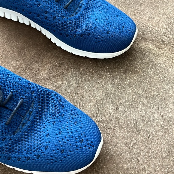 Cole Haan 4.ZERØGRAND Stitchlite Oxfords Comfort Knit Limoges Marine Blue - Picture 3 of 10